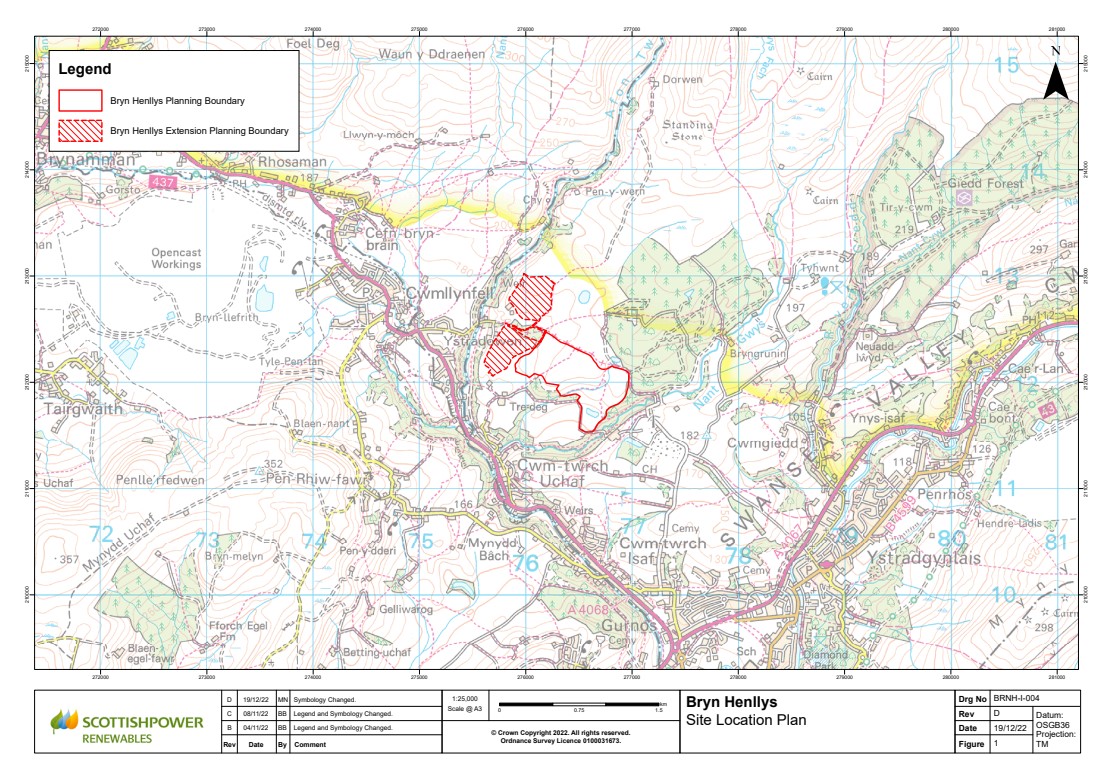 Bryn Henylls Site Plan