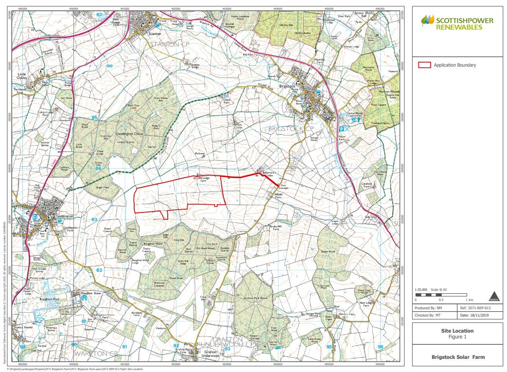 Brigstock site plan